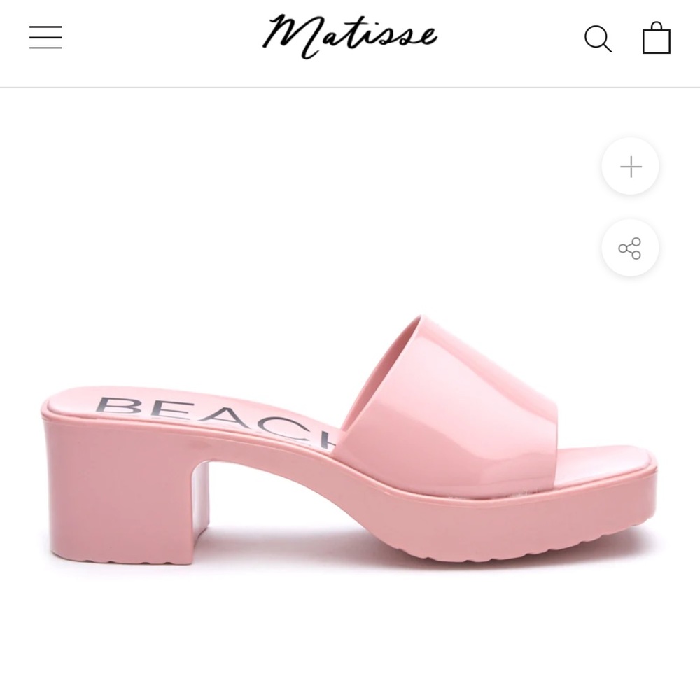 Matisse beach - wade heeled sandal (light pink), size 8. Never worn.